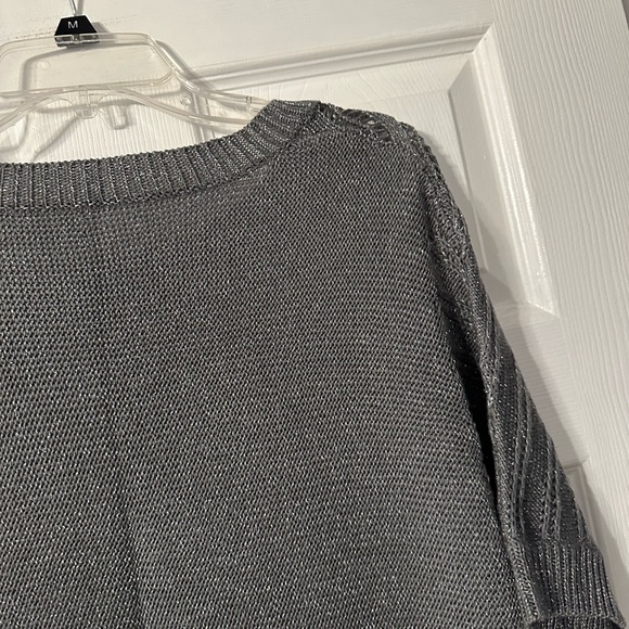 New York and Company Metallic Crocheted Sweater - Picture 12 of 14